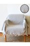 150X170Cm Gray Fish Back Sofa Cover - Armchair and Tv Blanket Multi-Purpose Pique - 3