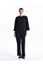 Lcwaikiki Basic Elastic Waist Textured Women's Trousers (W4)