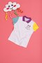 Girl's White Polo Neck T-Shirt 50283246-Vr013