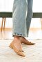 Jimy Nude (3 cm Heeled) Buckle Pointed Toe Heeled Shoes - 5