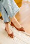 Ala Taba (3 cm Heels) V Buckle Pointed Toe Heeled Shoes - 5