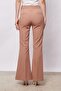 Women's High Waist Pocket Flared Leg Front Stitched Lightweight Lycra Fabric Trousers (Jacket Code Jument 3008 - 4