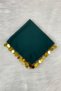 Large Size Chiffon Halay Handkerchief, 50X50Cm Green Gold 5 Pieces, Bride Groom Wedding Henna Circumcision Engagement Bride - 4