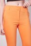High Waist Thick Belted Pocketed Narrow Leg Ankle Length Cotton Stretch Fabric Fabric Trousers -Mango - 7