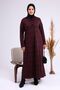 Women's Casual Large Size Hijab Leopard Long Mother Dress