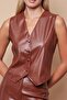 Women's Lightweight Lycra Violet Leather Short Vest (Jument 40086 for Pants) - Tan - 6