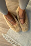 Women's Furry Ballerinas Beige - 2