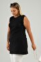 Women's Large Size Iclik Is Hijab No Inner Display Tunik Black - 7