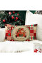 New Year's Themed Velvet Throw Pillow Case 35X55 cm - Decorative Pillow Case