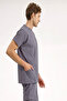 Crew Neck Lycra Doctor and Nurse Jersey - Surgical Jersey Smoked |   Brl Bagel - 5