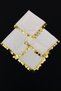 Large Size Chiffon Halay Handkerchief, 50X50Cm Cream Gold 5 Pieces, Bride Groom Wedding Henna Circumcision Engagement Bride - 6
