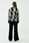 Black Knitwear Fabric - Oversize Sweater and Trousers Set 0259 - 3