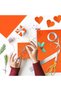 Pelur Kağıt - Gift and Flower Wrapping Paper, Pack of 25, 50X70 Cm, Orange - 2