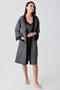 Women's Flexible Viscous Short Strap Dressing Gown Nightgown Set 15406