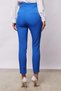 Women's High Waist Side Pocketed Skinny Leg Lightweight Lycra Fabric Trousers-Sax - 5