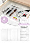 Set of 11 Drawer Cutlery Holder - Cutlery Organizer for Cutlery