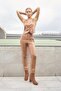 Women's Lightweight Lycra Violet Leather Short Vest (Jument 40086 for Pants)-Camel