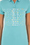Women's Mint Polo Neck T-Shirt 50282885-Vr090 - 6