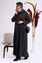 Women's Casual Large Size Hijab Leopard Long Mother Dress - 7