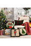 4-Piece New Year's Themed Velvet Throw Pillow Cover 43X43 cm - Decorative Pillowcase
