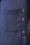 Women's Hijab Honeycomb Fabric Long Cardigan with Sleeves Dark Blue - 4