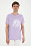 Men's Regular Fit Crew Neck Lilac T-Shirt 50282009-Vr034 - 3