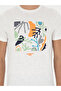 White Slim Fit Crew Neck T-Shirt 50284398-Vr013 - 6