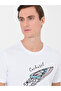 White Crew Neck Slim Fit T-Shirt 50266515-Vr013 - 3