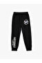 Jogger Sweatpants Butterfly Printed Waist Tie Pocket