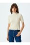 Short Sleeve Knitwear Sweater Stand Collar Soft Textured - 3