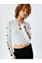 Long Sleeve T-Shirt with Ribbon Bow and Window Detail, Crew Neck, Slim Fit - 2