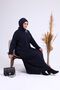 Plus Daily Long Sleeve Women's Large Size Dress Navy Blue - 8