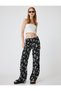 Wide Leg Pants Tie Waist Wrap High Waist