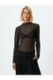 Women's Black T-Shirt 5Wak50122Ek - 3
