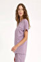 Single Top Crew Neck Lycra Doctor and Nurse Uniform Surgical Uniform Lilac |   Brl Bagel - 2
