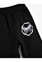 Jogger Sweatpants Butterfly Printed Waist Tie Pocket - 3