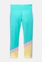 Kids Girl High Waist Sports Tights, Mint Green Combo - 3