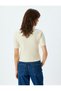 Short Sleeve Knitwear Sweater Stand Collar Soft Textured - 4