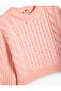 Knitted Sweater Round Neck Long Sleeve Soft Textured - 3