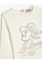 Lola Bunny Print Long Sleeve Crew Neck Licensed T-Shirt - 3