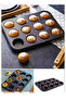 12-Piece Fireproof Non-Stick Muffin & Cupcake Mold, Cake Mold