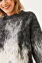 Women's Smoked Crew Neck Ribbed Knit Sweater 60251876 - 3