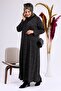 Large Size Clothing Leopard Patterned Hijab Dress Mother Khaki - 5