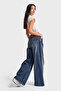 بنطلون جينز نسائي من T.Kot Color 2w48 برباط وقصة Palazzo Fit وخصر مطاطي - 5