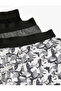 3-Piece Boxer Set Patterned and Basic Cotton - 3