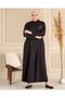 Women's Large Size Winter Hijab Top Coat Full Length - 3