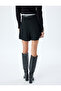 Pleated Black Women's Skirt 5Wak40033Pw - 4