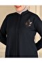 Women's Large Size Winter Hijab Top Coat Zippered Top Coat Full Size - 4