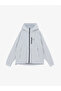 Lcw Casual Gray Standard Fit Hooded Men's Raincoat