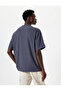 Oversize T-Shirt Short Sleeve Crew Neck Textured - 4